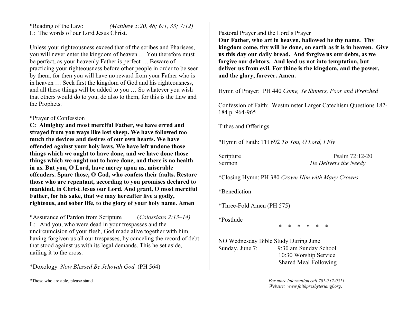 Bulletin Page 2