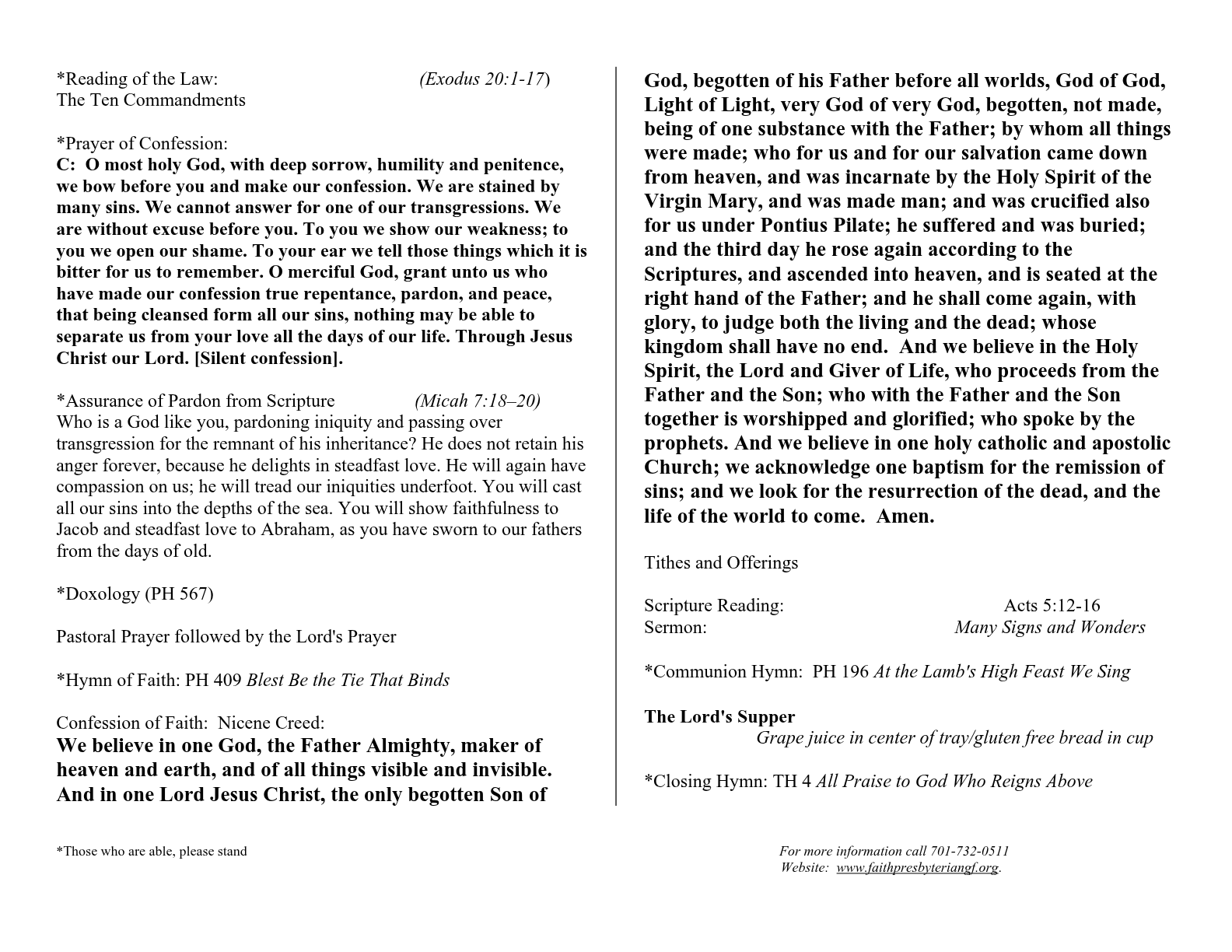 Bulletin Page 2